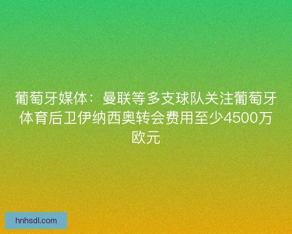葡萄牙媒体：曼联等多支球队关注葡萄牙体育后卫伊纳西奥转会费用至少4500万欧元